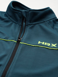 HRX by Hrithik Roshan Contrast Stripe Raglan Sleeve Rapid-Dry Running Tracksuit