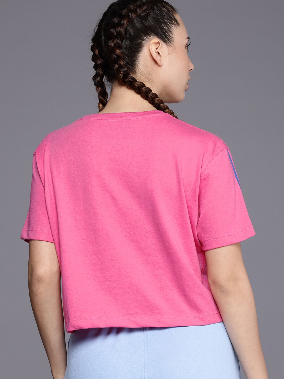 HRX by Hrithik Roshan HRXGT Brand Logo Printed Drop-Shoulder Lifestyle Relaxed Fit T-shirt