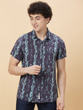 Being Human Slim Fit Abstract Printed Casual Shirt