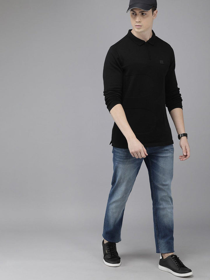 THE BEAR HOUSE Ardor Edition Men Cotton Brand Logo Printed Polo Collar Slim Fit T-shirt