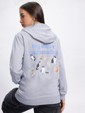 DressBerry Graphic Print Hooded Sweatshirt