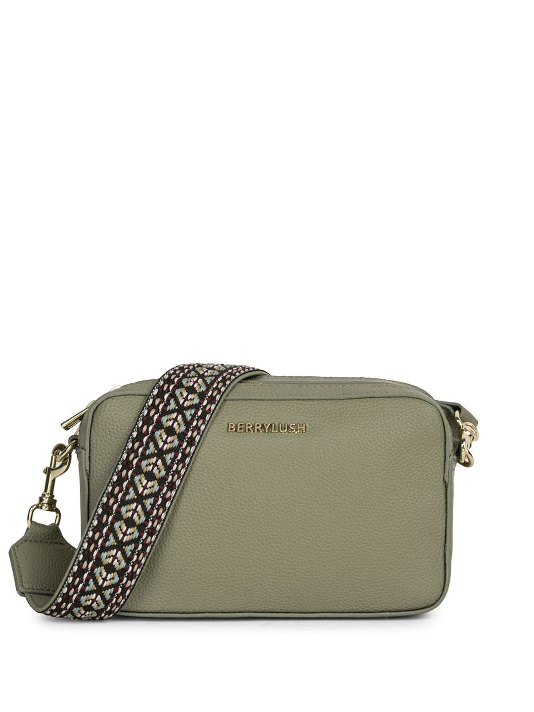 Berrylush Women Textured Structured Sling Bag