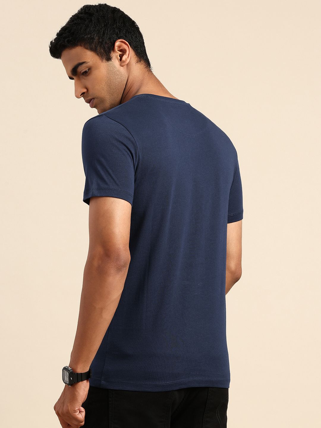 Being Human Typography Printed Pure Cotton Slim Fit T-shirt