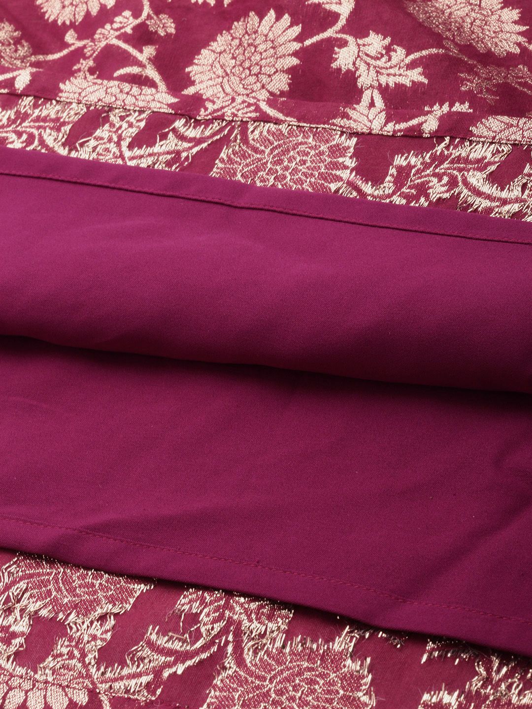 House of Pataudi Floral Embroidered A-Line Midi Jashn Dress