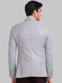 Park Avenue Checked Single-Breasted Slim-Fit Blazers