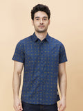 Being Human Slim Fit Geometric Printed Casual Shirt