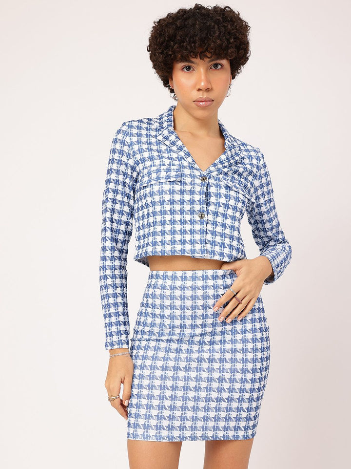 DressBerry Fusion Fits Geometric Print Textured Co-Ords