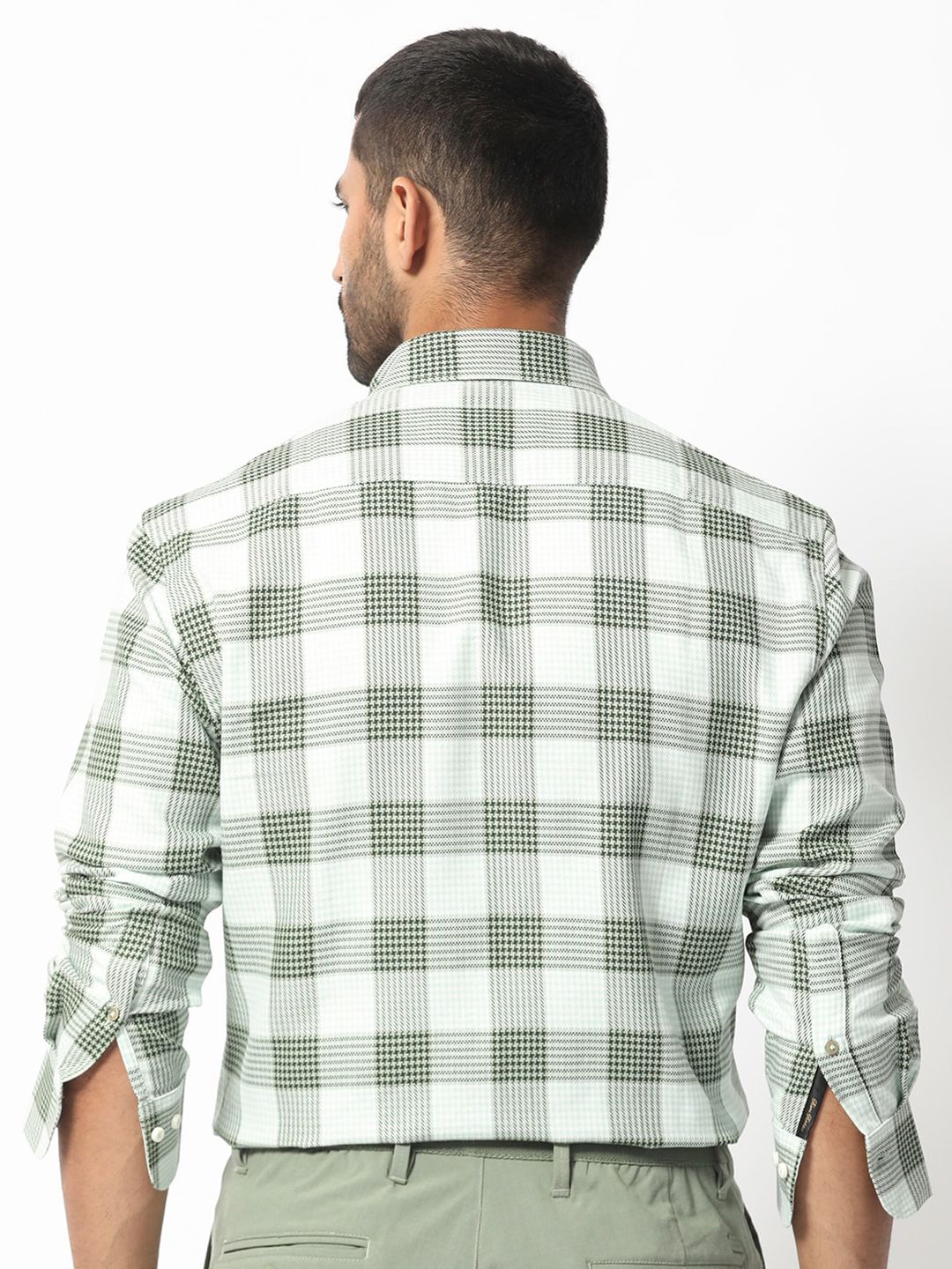 RARE RABBIT Men Ventura Slim Fit Gingham Checked Shirt