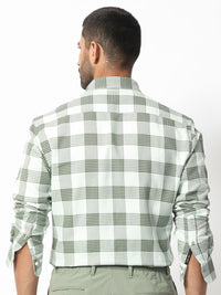 RARE RABBIT Men Ventura Slim Fit Gingham Checked Shirt