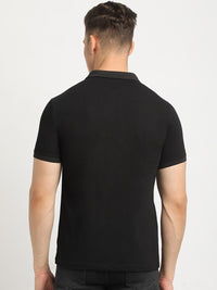 THE BEAR HOUSE Polo Collar Short Sleeves Slim Fit T-shirt