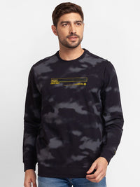 SPYKAR Camouflage Printed Pullover Sweatshirt