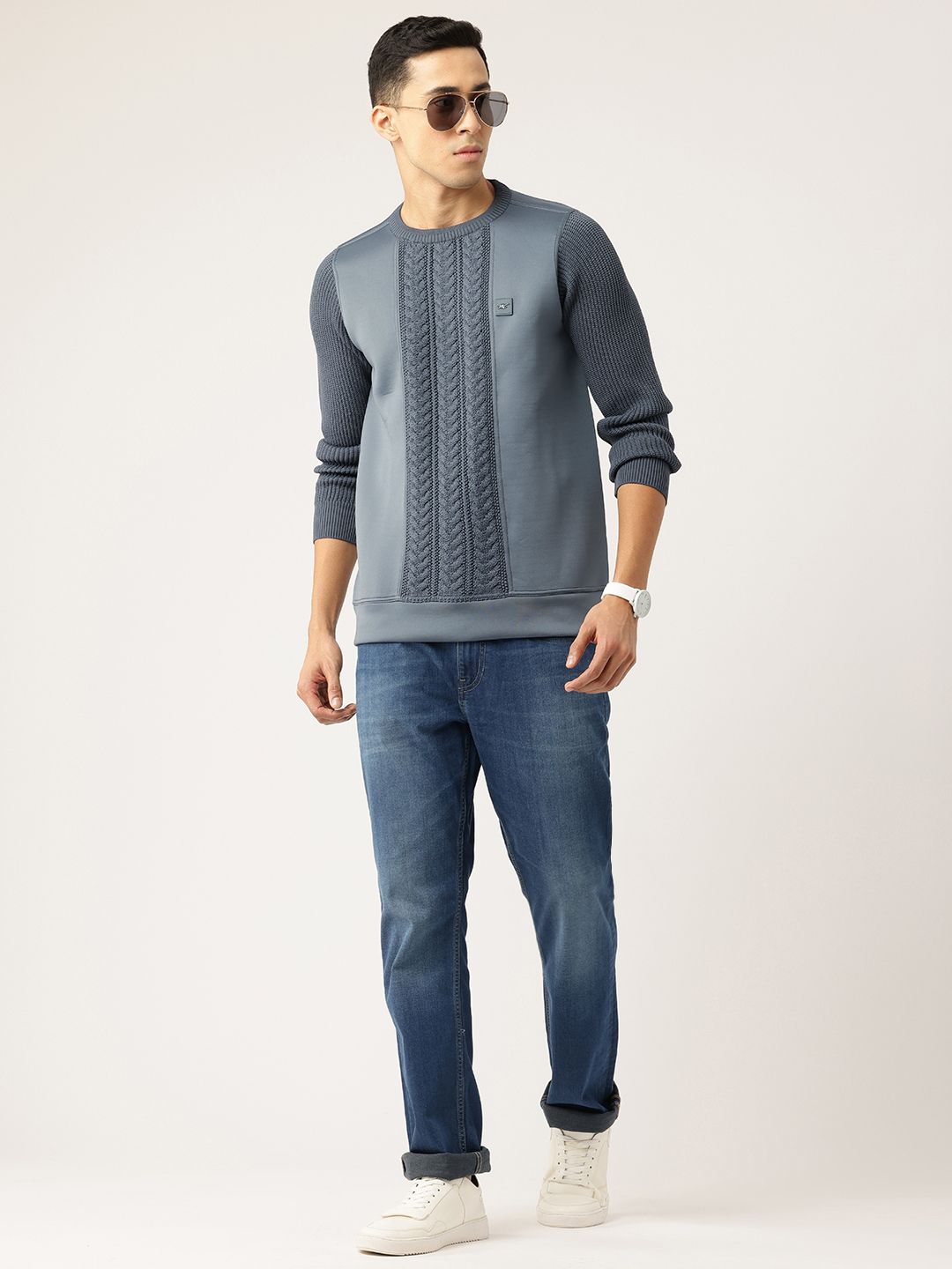 Monte Carlo Cable Knit Detail Sweatshirt