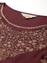 Anouk Ethnic Motifs Printed Kurta Set With Dupatta