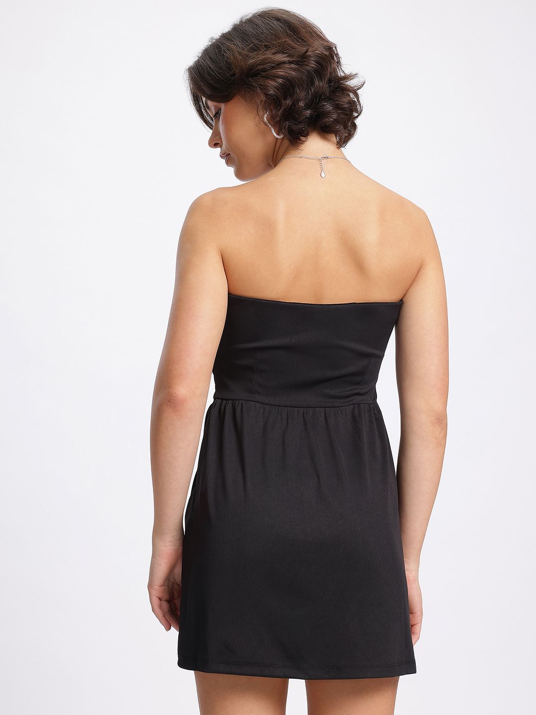 DressBerry Polished Sass Mini Bandeau Dress