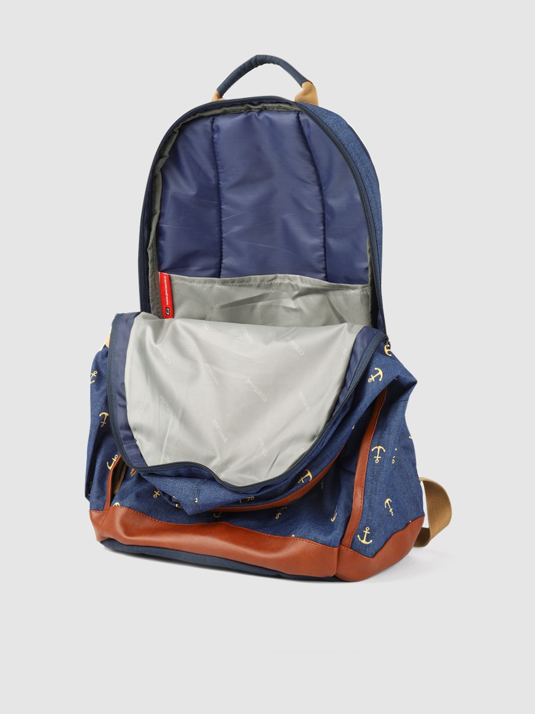 Gear Unisex Blue Anchor Print Laptop Backpack