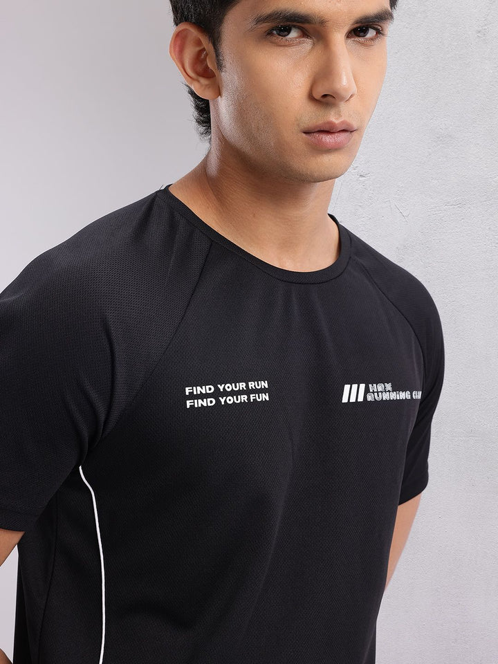 HRX by Hrithik Roshan Men Typography Printed Rapid-Dry Running T-shirt