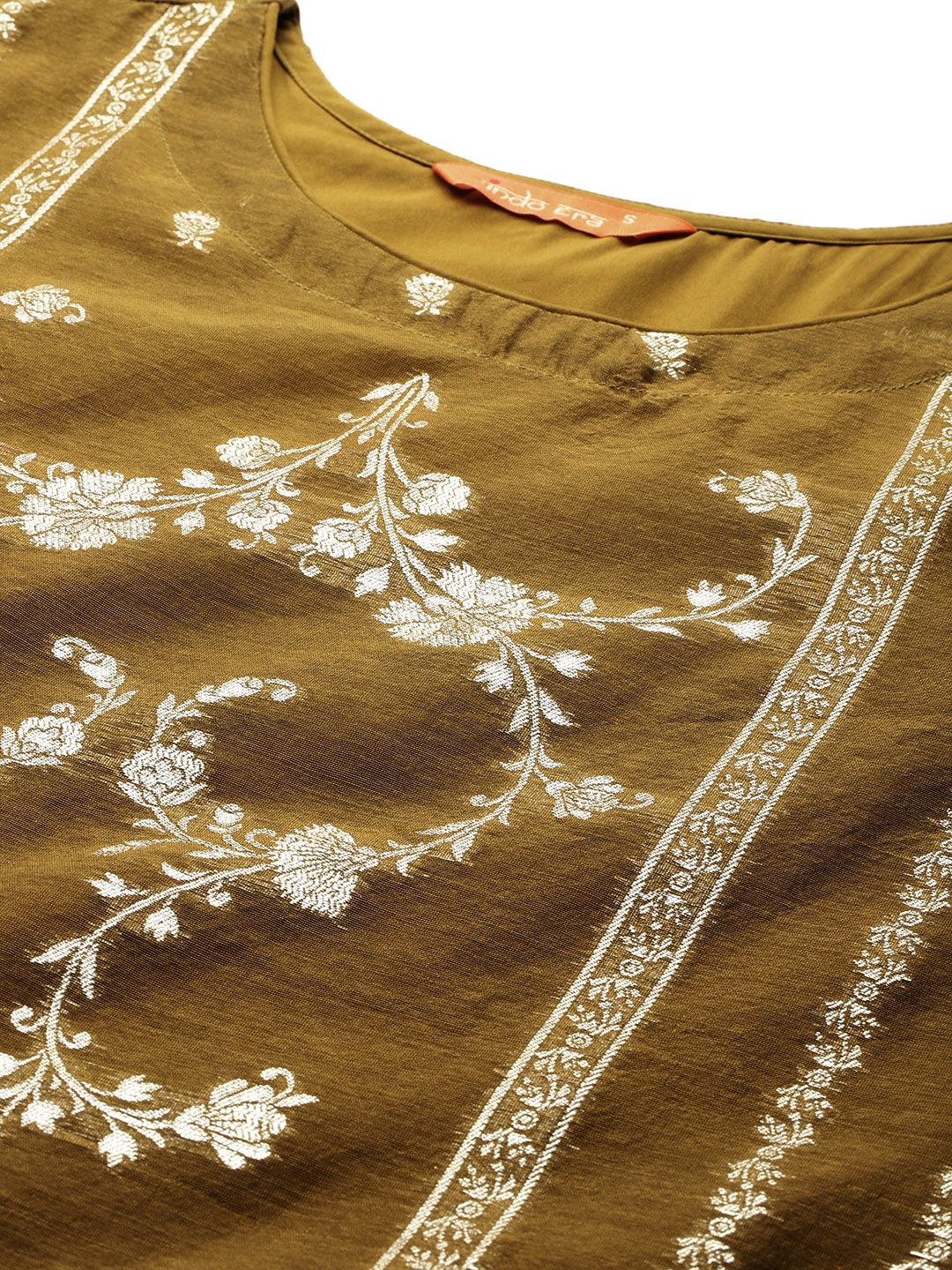 Indo Era Women Ethnic Motifs Woven Design Kurta with Trousers & With Dupatta