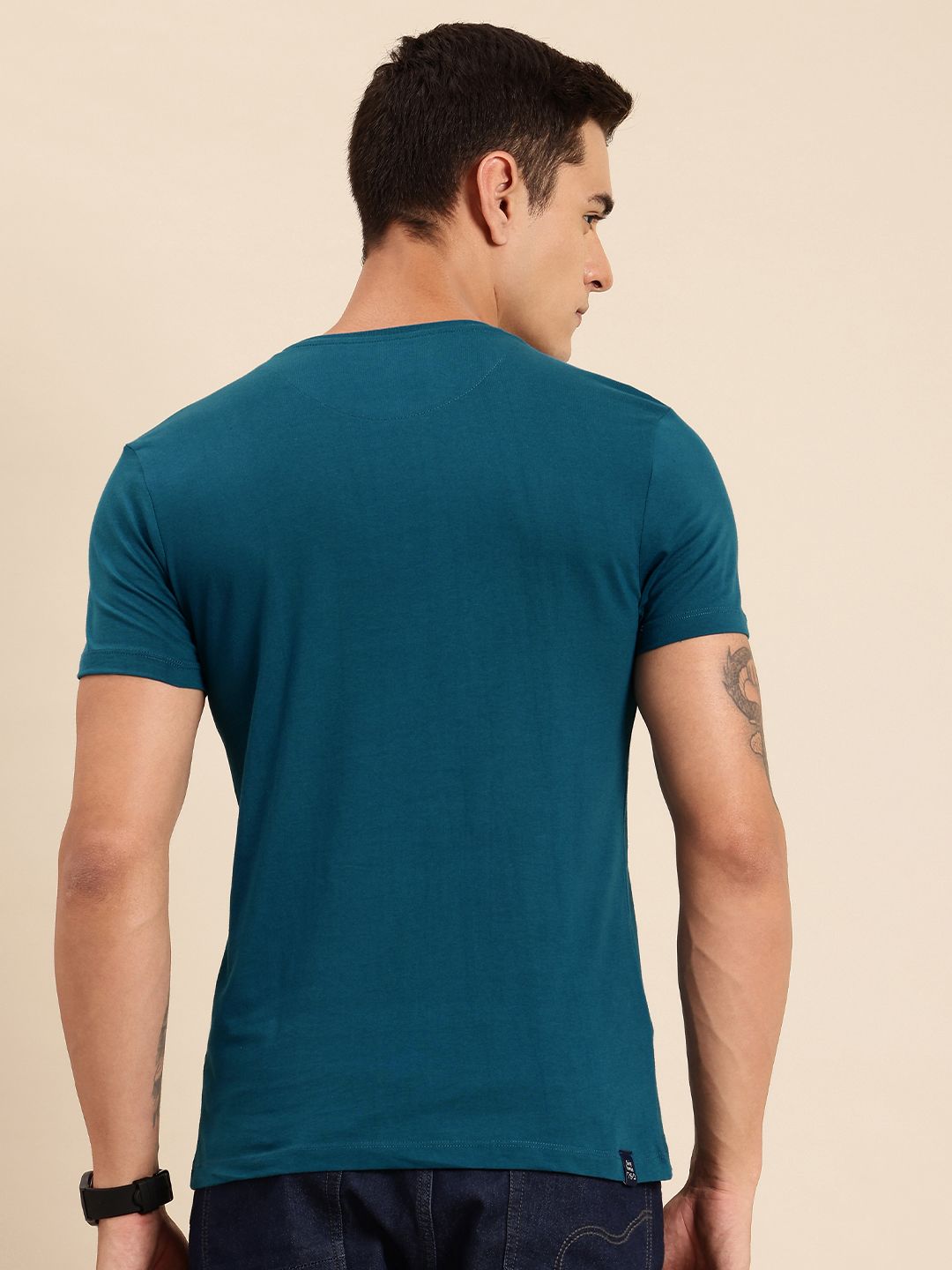 Being Human Pure Cotton Typography Printed T-shirt