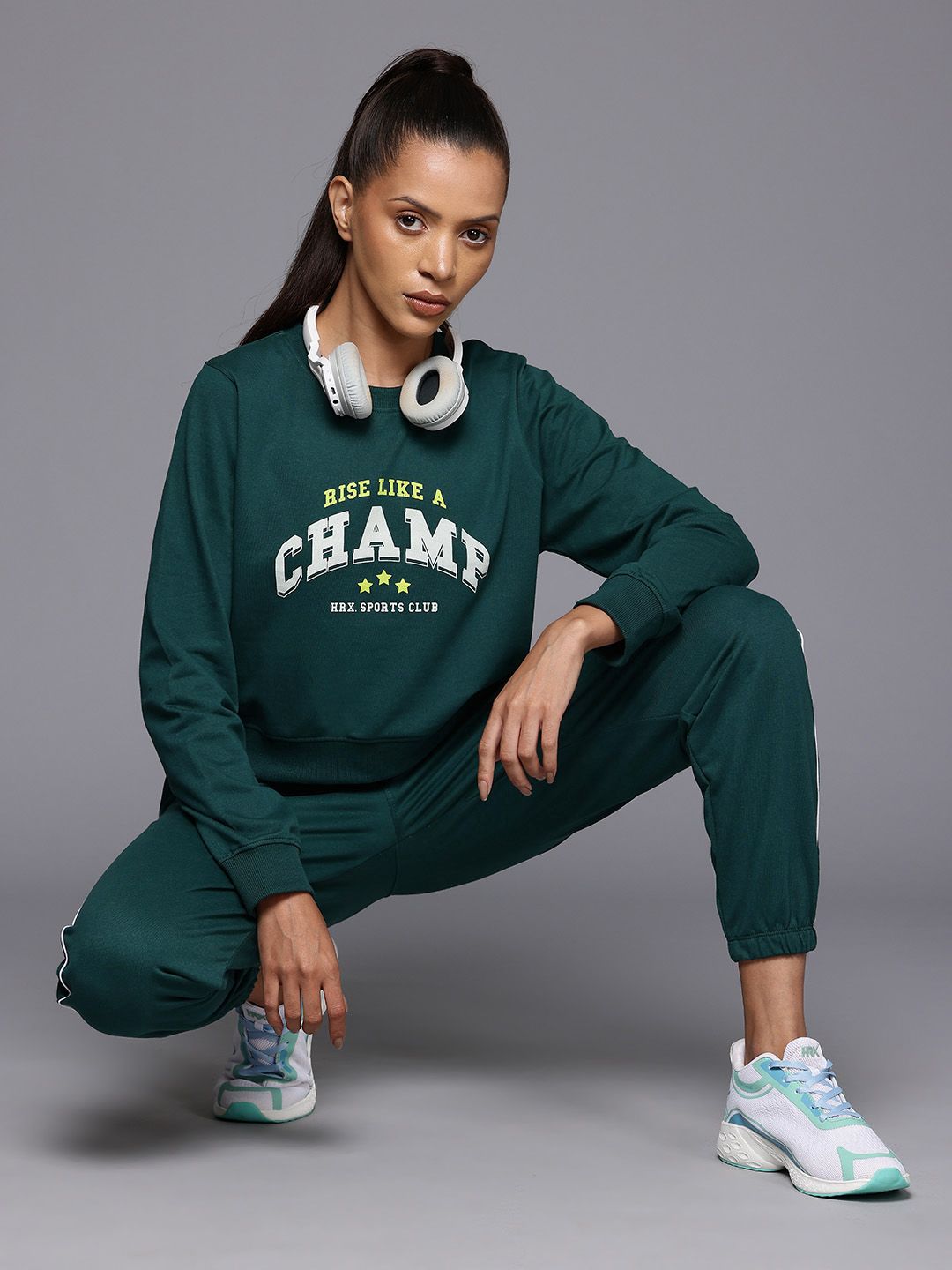 HRX by Hrithik Roshan Women Printed Lifestyle Tracksuit