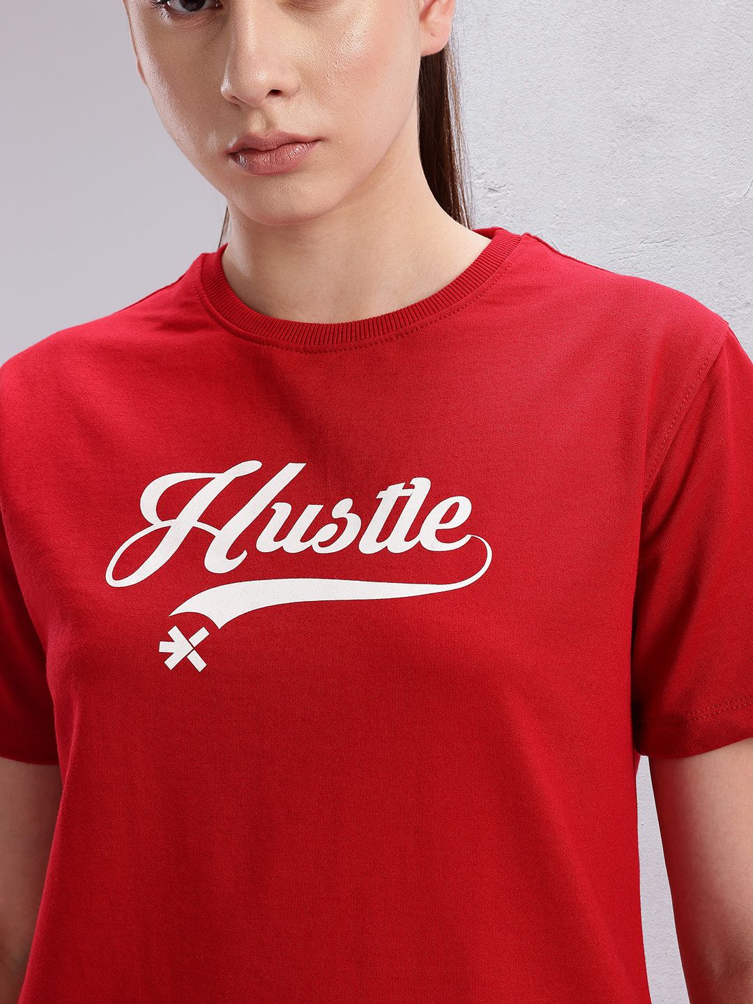 HRX by Hrithik Roshan  Typography Printed T-shirt With Trackpants