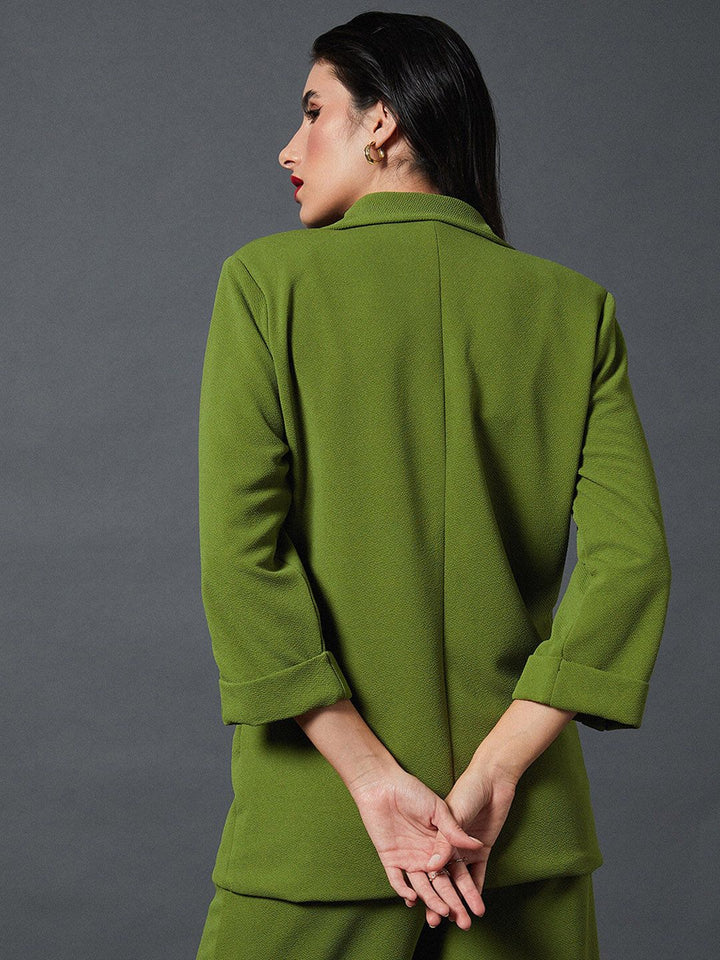 SASSAFRAS worklyf Self-Design Single-Breasted Blazers