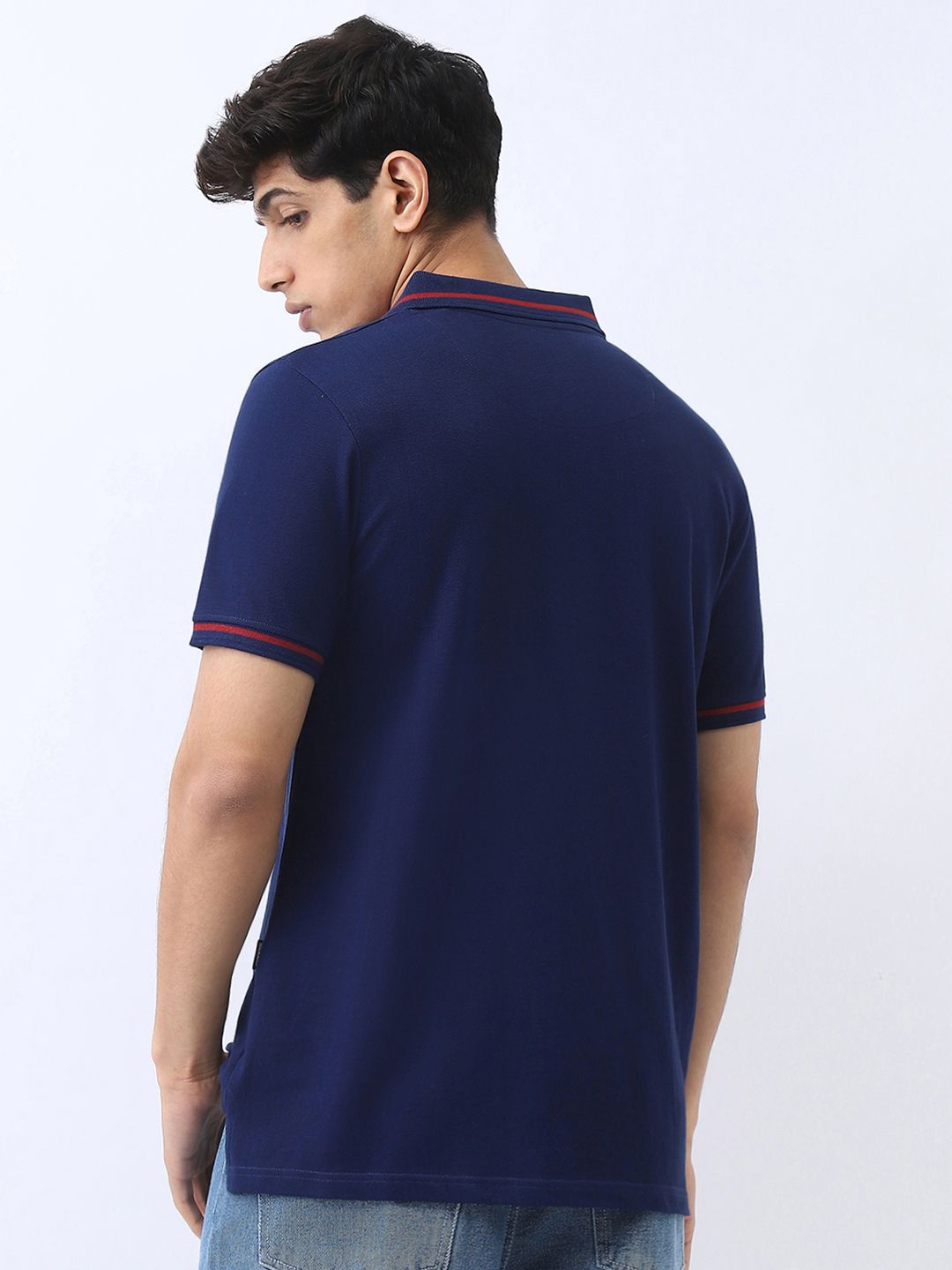 Urbano Fashion Men Solid Regular Fit Half Sleeve Cotton Polo T-Shirt