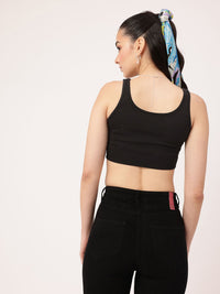 DressBerry Shoulder Straps Corset Crop Top