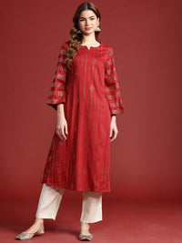 Anouk Tyohaar Collection Embellished Flared Sleeves Kurta