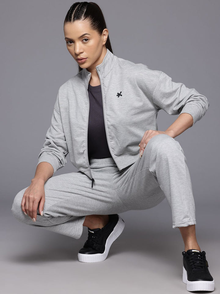 HRX by Hrithik Roshan Brand Logo Detail Lifestyle Zip-Up Tracksuit