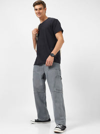 Urbano Fashion Men Loose Relaxed Fit Mid-Rise Jeans