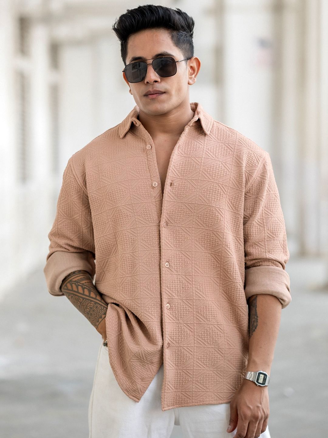 Powerlook Men Opaque Casual Shirt