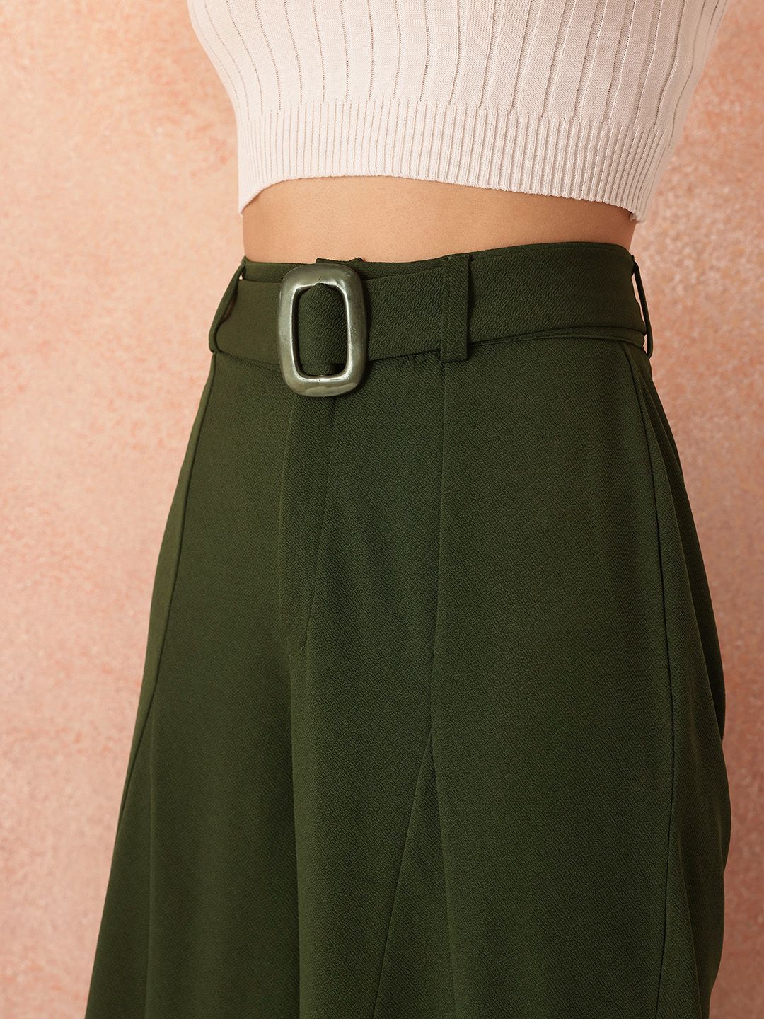 all about you Women Wide Leg Trousers with Belt