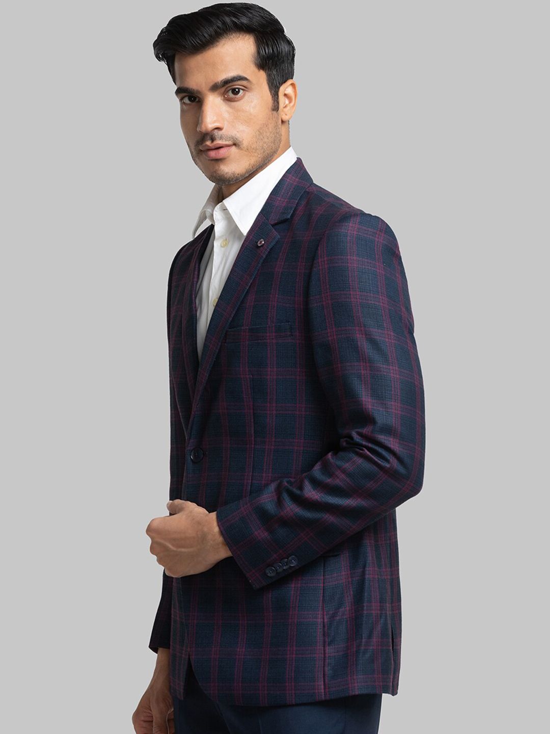 Raymond Men Checked Single Breasted Formal Blazers