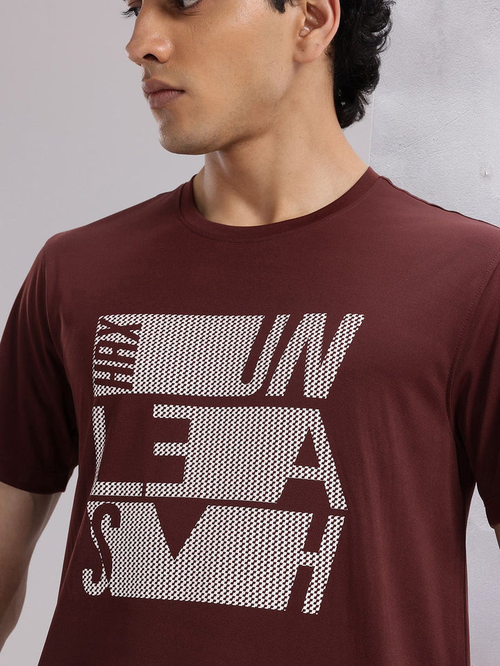 HRX by Hrithik Roshan Men Typography Printed Rapid-Dry Training T-shirt