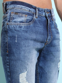 HIGHLANDER Highlander Ankle Length Highly Distressed Stretchable Denim Jeans