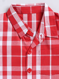 Moms Love Infant Boys Checked Pure Cotton Shirt