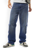 Bewakoof Men Straight Fit Cargo Jeans