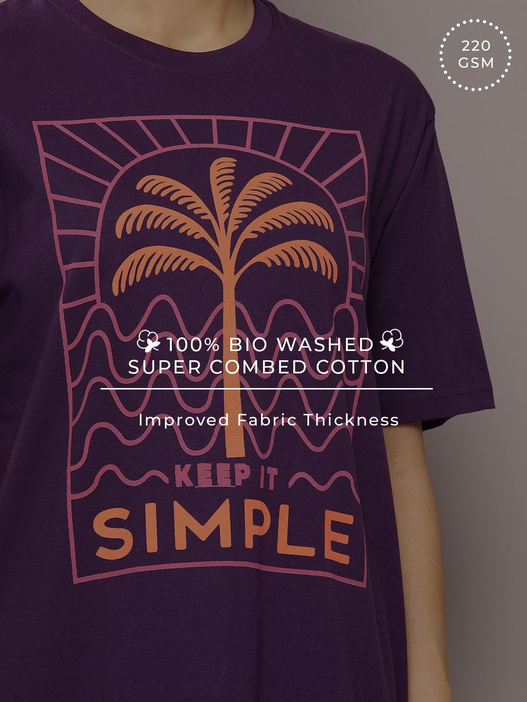 DILLINGER Graphic Printed Oversized Pure Cotton T-Shirt