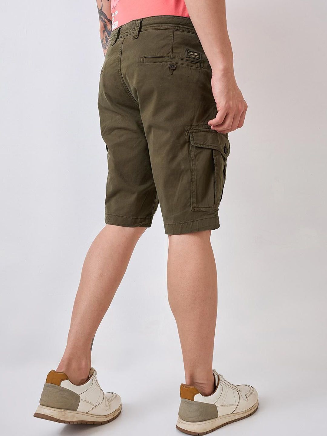 SPYKAR Men Cotton Regular Fit Cargo Shorts