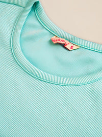 DressBerry Solid Ribbed T-shirt