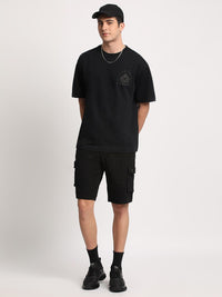 THE BEAR HOUSE Men Printed Loose Fit Cotton Pure Cotton T-Shirt