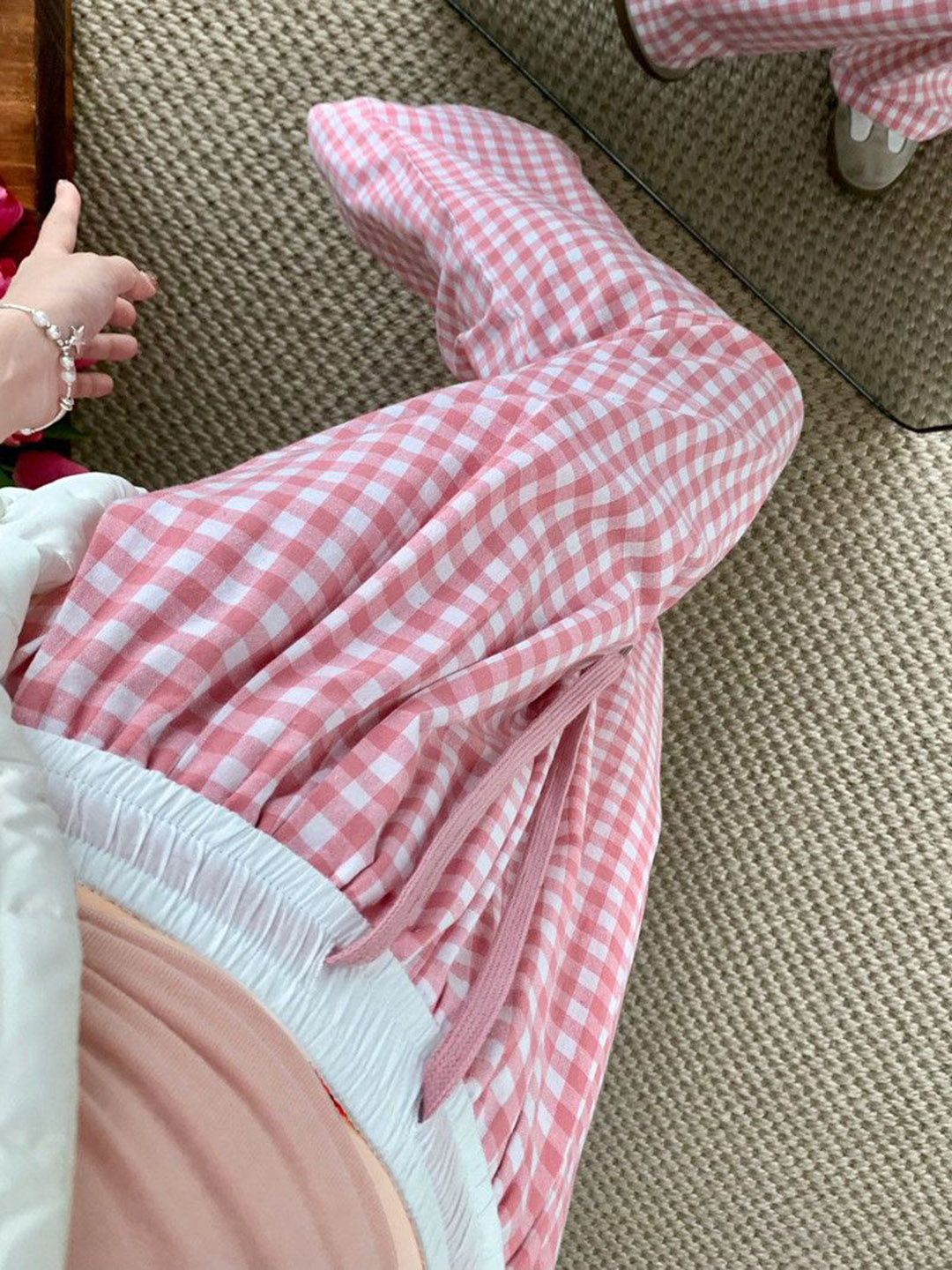 DressBerry Women Checked Trousers