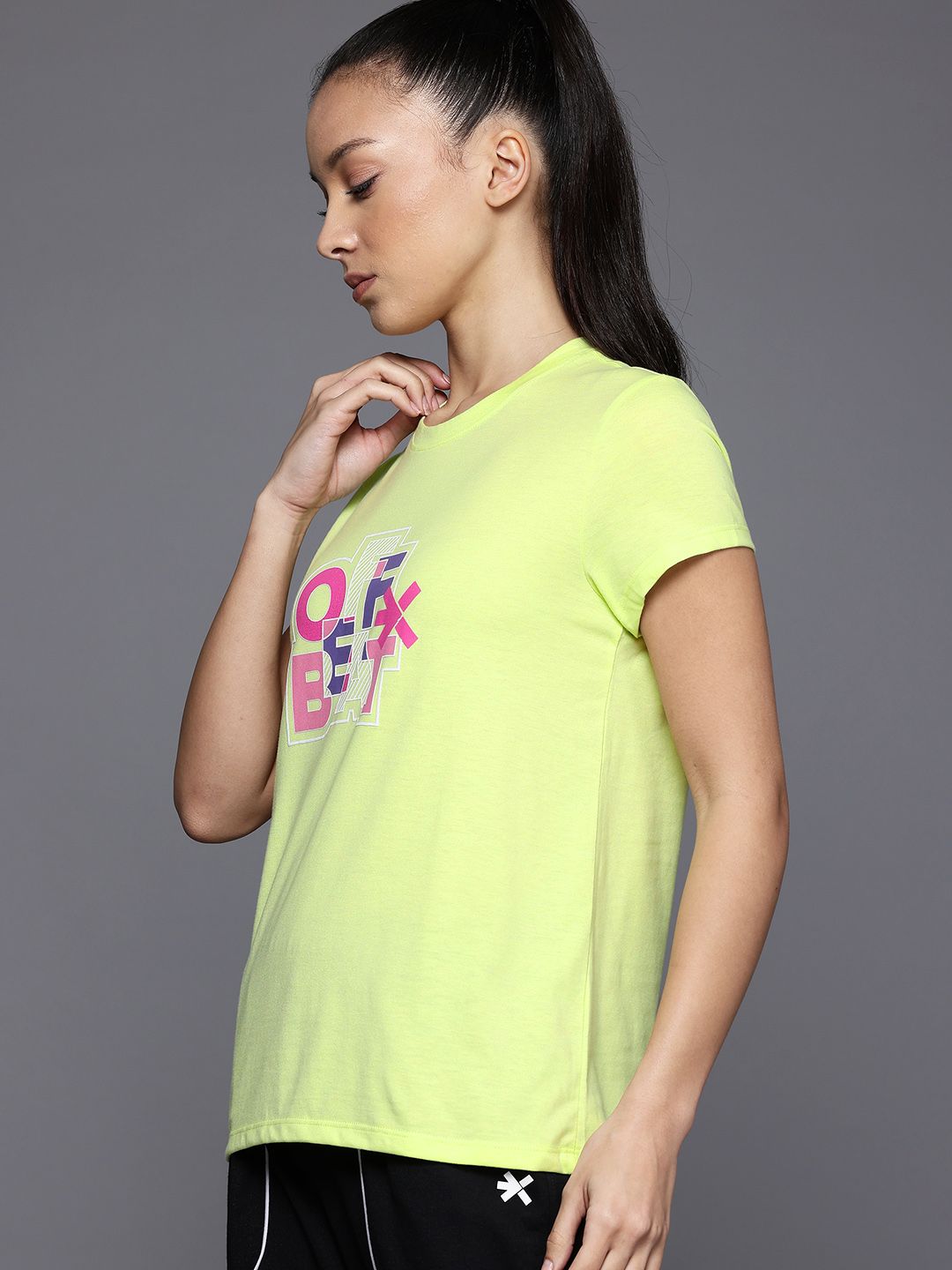 HRX by Hrithik Roshan Women Typography Printed T-shirt