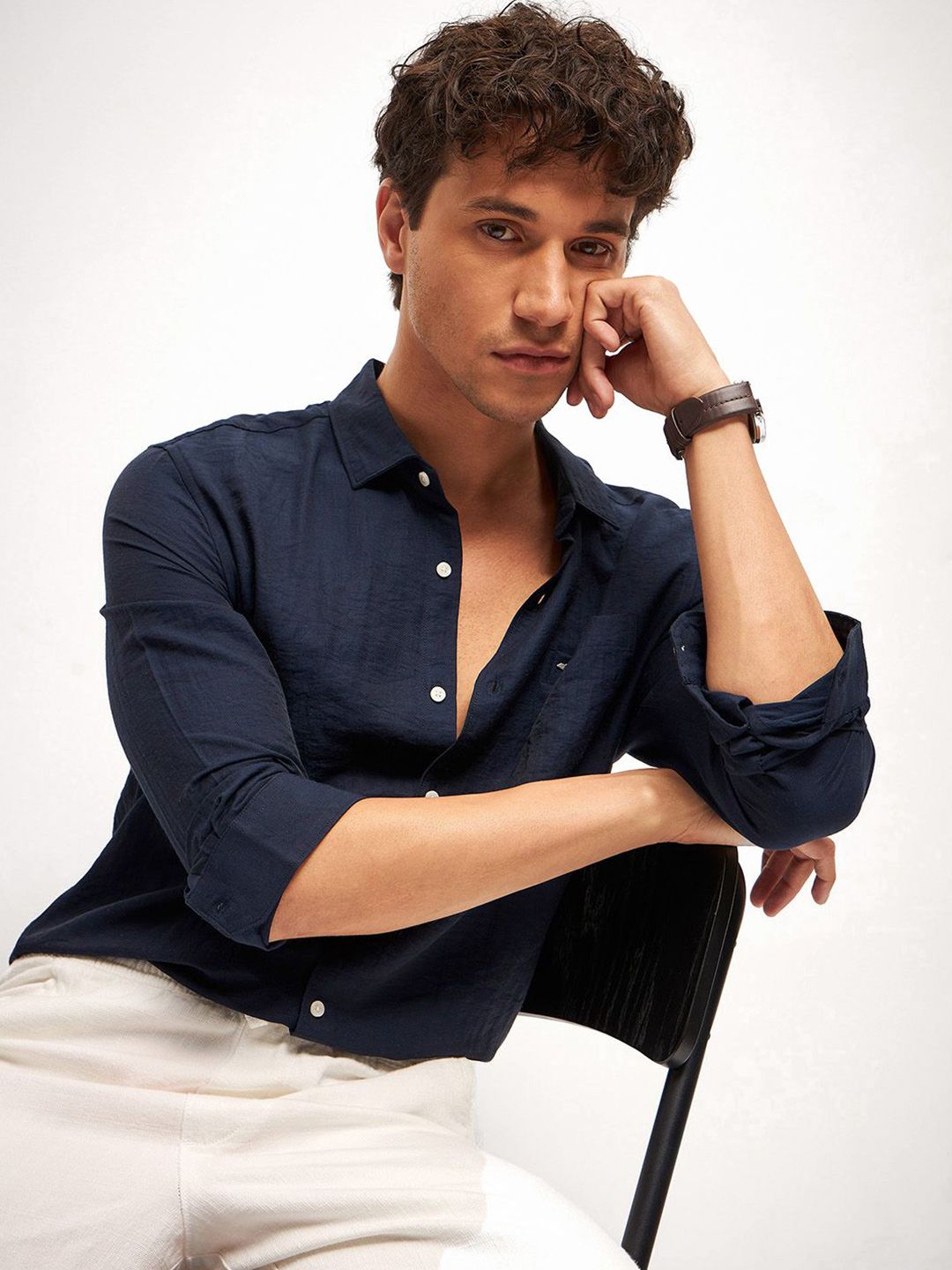 THE BEAR HOUSE Men Slim Fit Opaque Casual Shirt