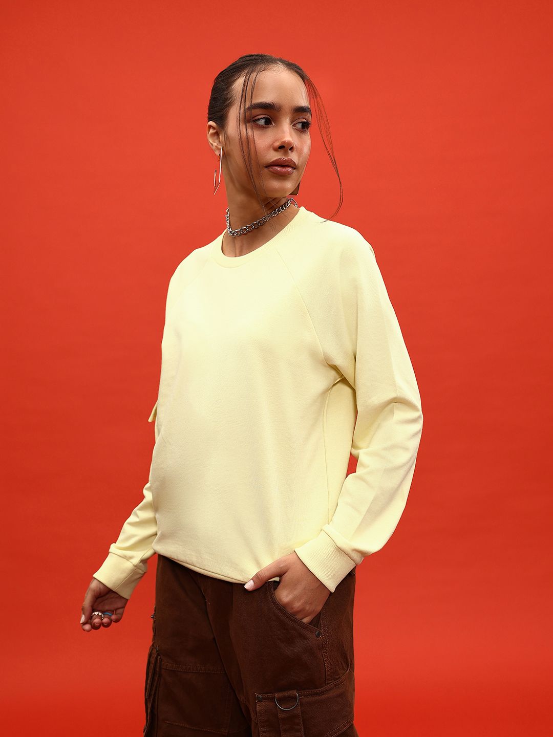 DressBerry Raglan Sleeves Sweatshirt