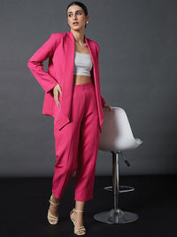 SASSAFRAS worklyf Shawl Collar Comfort Fit Front Open Blazer