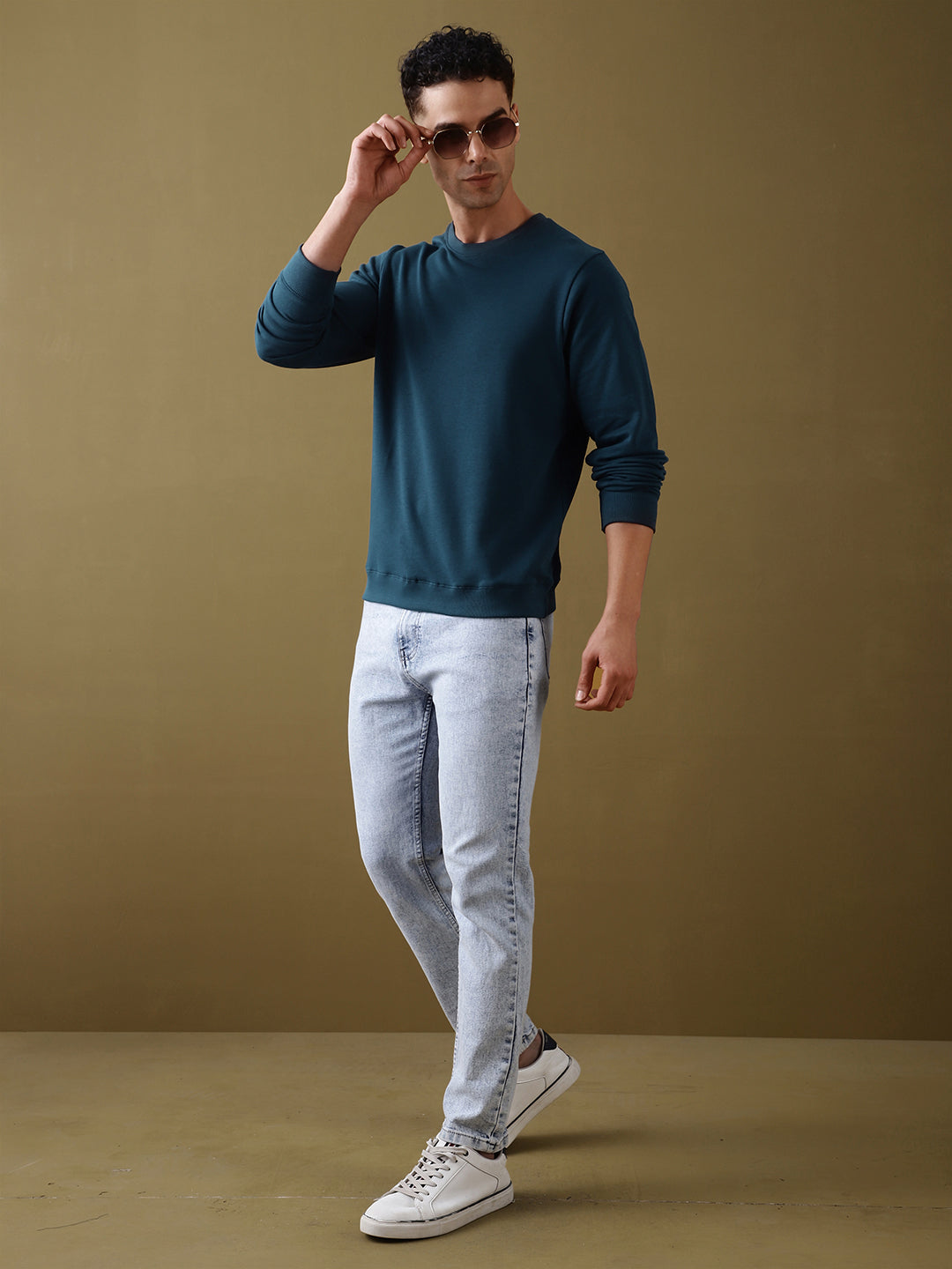 DILLINGER Men Solid Ultra Soft Drapey Cotton T-Shirt