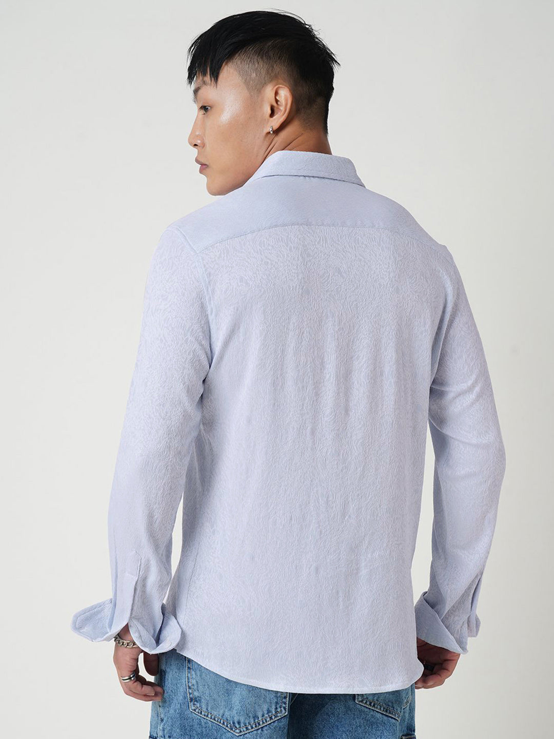 VASTRADO Men Classic Slim Fit Opaque Casual Shirt