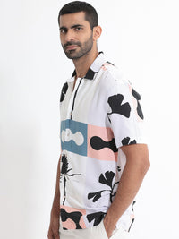 RARE RABBIT Men Ansel Slim Fit Abstract Printed Shirt
