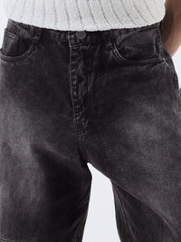 Urbano Fashion Baggy Fit Cut and Sew Panelled Jeans
